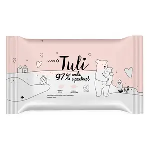 LUBA Tuli dětské vlhčené ubrousky s 97 % vody a panthenolem 60 ks