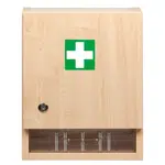 STOPAŘ Nástěnná lékárnička velká dřevěná prázdná 40 x 32 x 17