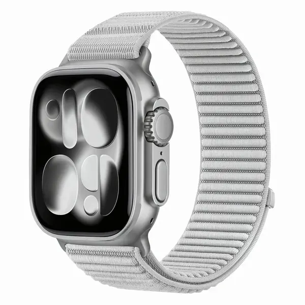 Tech-Protect Nylon Loop remienok na Apple Watch 44/45/46/49mm, light grey
