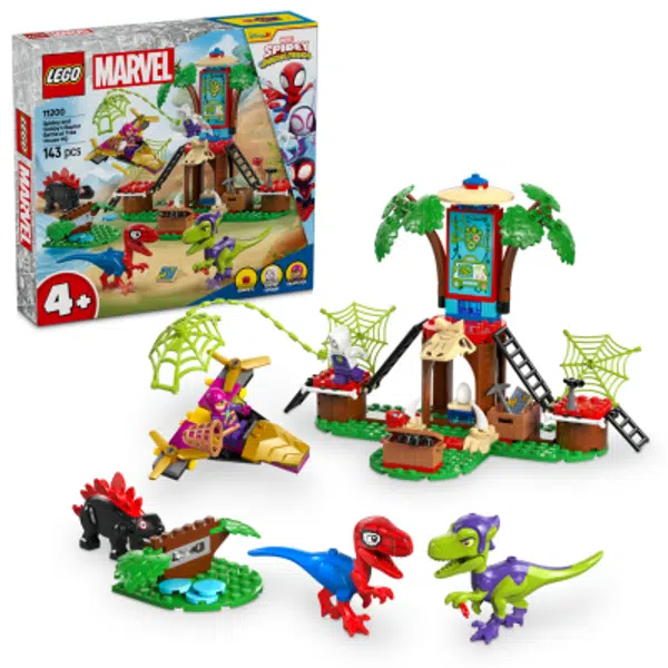 LEGO® Marvel Spidey a jeho úžasní přátelé 11200 Spidey, Gobby a raptoří bitva na základně na stromě
