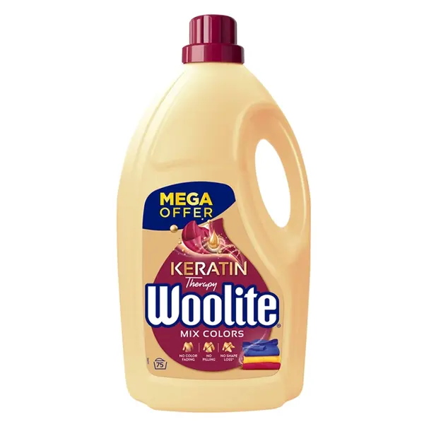 WOOLITE Keratin Therapy Color Tekutý prací přípravek 75 praní 4,5 l