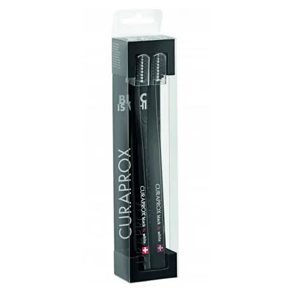 CURAPROX CS Ultra Soft 5460 duo pack Black is White edition zubní kartáčky 2 ks