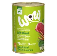 WOW Hovězí s karotkou adult konzerva pro psy 400 g