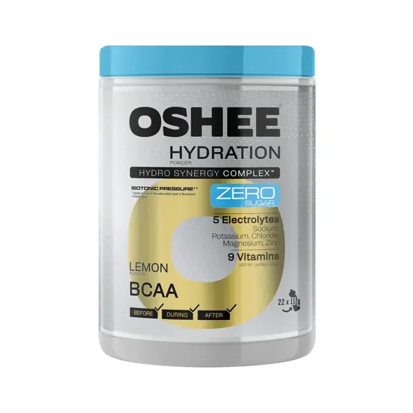 OSHEE HYDRATION ZERO SUGAR prášek 330 g Citron+BCAA