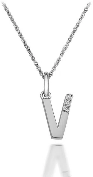 Hot Diamonds Náhrdelník Hot Diamonds Micro V Clasic DP422 (retiazka, prívesok)