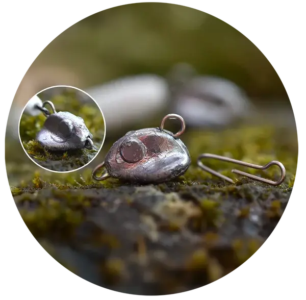 Redbass čeburaška standup vymeniteľná jigová záťaž 5 ks - 20 g