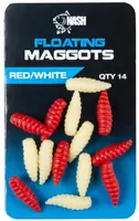 Nash umelá nástraha červ floating maggot red white 14 ks