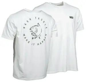 Nash tričko make it happen carp logo t-shirt ecru - s