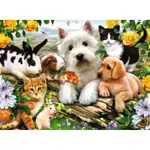 Ravensburger Puzzle Veselé priateľstvo zvierat 300 dielikov