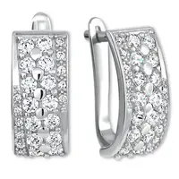 Soliter Luxusné strieborné náušnice 436 001 00500 04