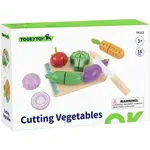 Tooky Toy Drevená sada krájania zelenina