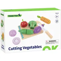 Tooky Toy Drevená sada krájania zelenina