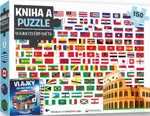 Kniha a puzzle Vlajky celého světa