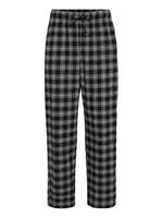 HOLLISTER Pyžamové nohavice  sivá / čierna / šedobiela