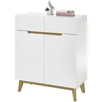 Livetastic BOTNÍK, přírodní barvy, bílá, dub, 85/101/40 cm