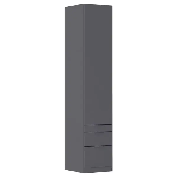 Rauch Möbel ŠATNÍ SKŘÍŇ S OTOČNÝMI DVEŘMI, šedá, 47/229/54 cm