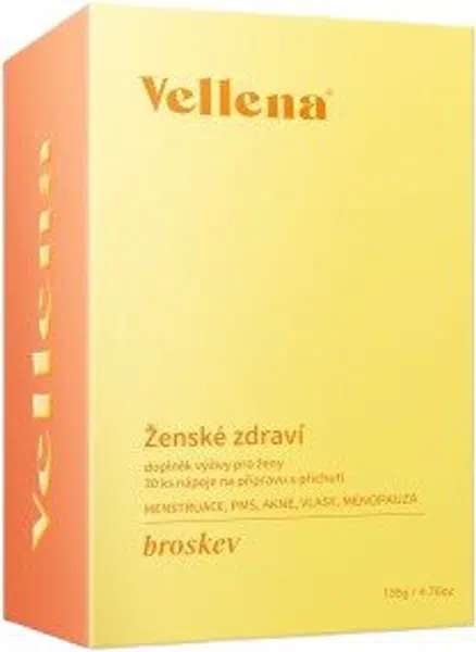 VELLENA Ženské zdraví nápoj příchuť Broskev 30 sáčků