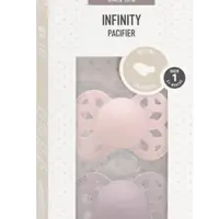 BIBS Infinity symetrické dudlíky ze silikonu, velikost 1, Blossom / Dusky Lilac 2 ks