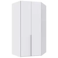 MID.YOU ROHOVÁ ŠATNÍ SKŘÍŇ, bílá, 120/236/120 cm