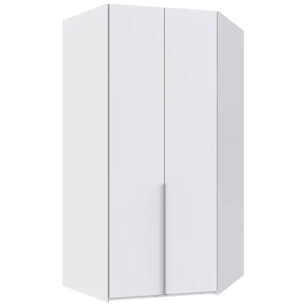 MID.YOU ROHOVÁ ŠATNÍ SKŘÍŇ, bílá, 120/236/120 cm