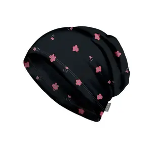 UNUO BASIC Dětská fleecová čepice, černá, velikost