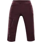 ALPINE PRO WEDERA 2 Dámske trojštvrťové nohavice, fialová, veľkosť