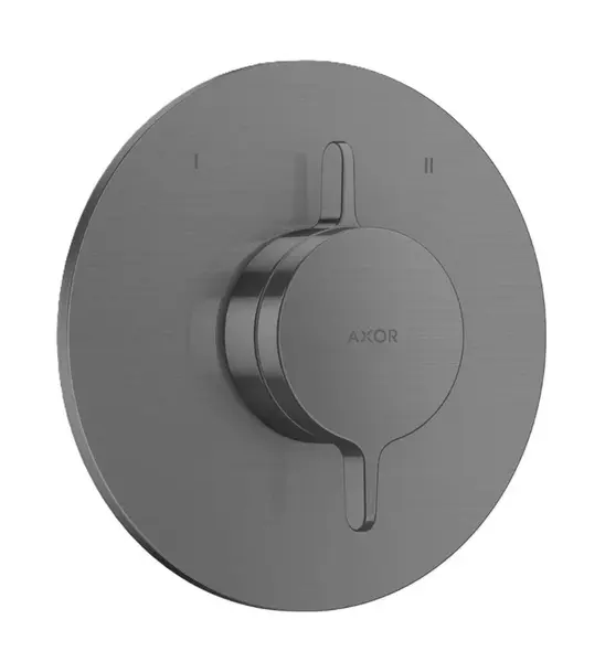 Axor One - Baterie pod omítku, pro 2 spotřebiče, kartáčovaný černý chrom 48415340
