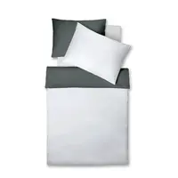 Fleuresse POVLEČENÍ, makosatén, šedá, světle šedá, 140/200 cm