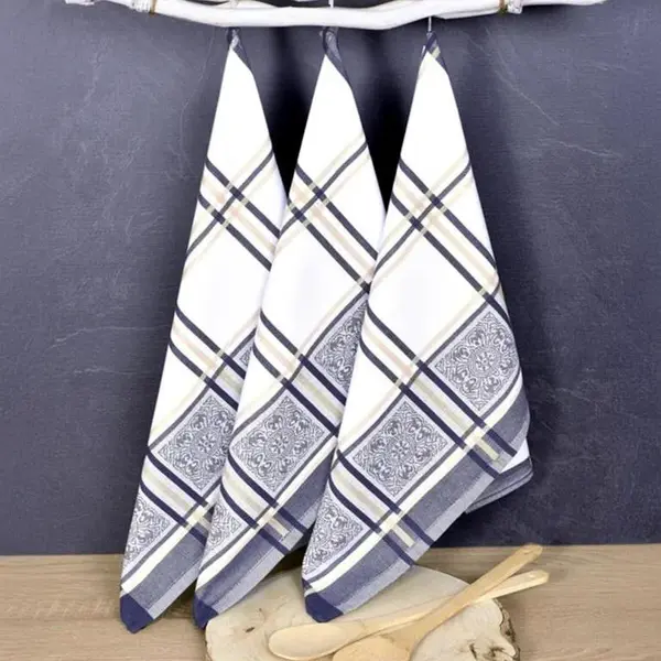 Utěrky z egyptské bavlny SOLE BLUE 50 x 70 cm 3 ks