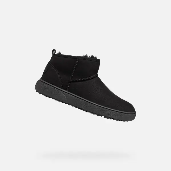 Čierne členkové topánky Geox Theleven Girl