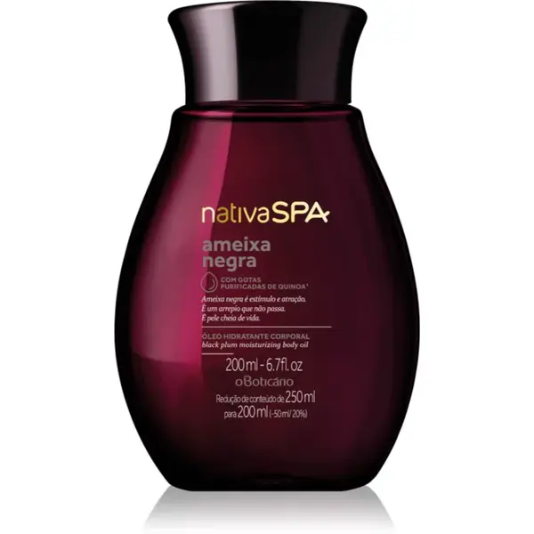 oBoticário Nativa SPA Black Plum hydratační tělový olej 200 ml