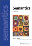 Semantics - John I.  Saeed