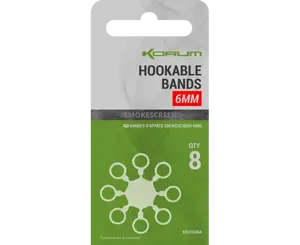 Korum kroužky smokescreen hookable bands - 12 mm