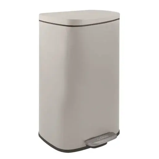 Spirella Spirella pedálový odpadkový kôš akira matná šedo-hnedá oceľ soft-close 30 l 10.21566