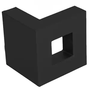 Nábytková úchytka plastová KWJ L-25 čierna matná