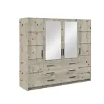 Šatní skříň Bali D 240 cm - Wellington Barva korpusu: Wellington