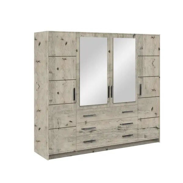 Šatní skříň Bali D 240 cm - Wellington Barva korpusu: Wellington