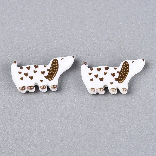 Printed Opaque Resin Beads