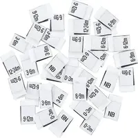 280Pcs 7 Style Neonatal Month Clothing Labels Size