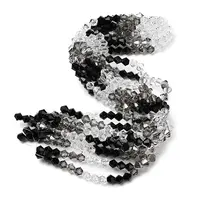 Transparent Gradient Color Glass Beads Strands