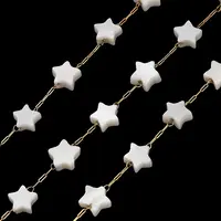 Handmade 304 Stainless Steel Shell Star Link Chains