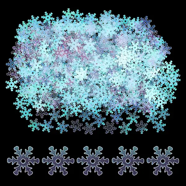 60G Resin Snowflake Sequins Cabochons