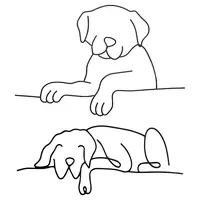 2 Styles Wrought Iron Dog Wall Decor