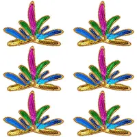 10Pcs Polyester Embroidery Ornament Accessories
