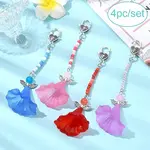 4Pcs Angel Acrylic & Glass Pendant Decorations
