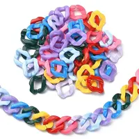 180Pcs 9 Colors Acrylic Linking Ring