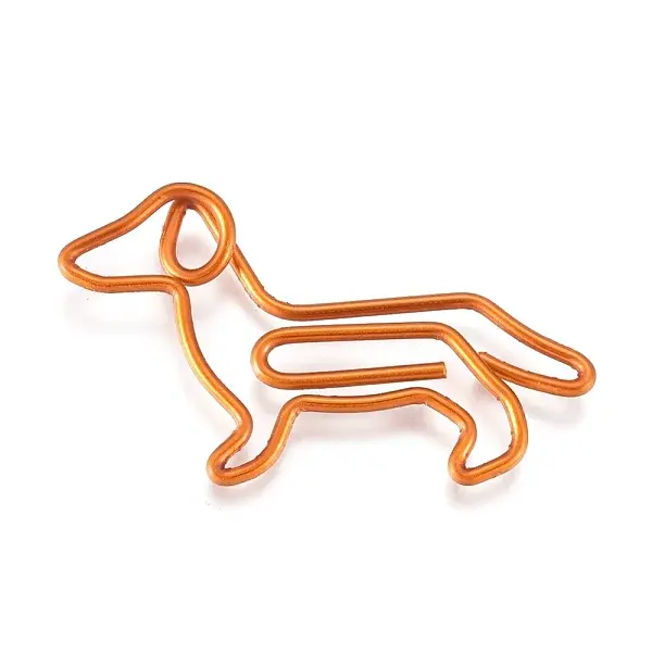 Dachshund Shape Iron Paperclips