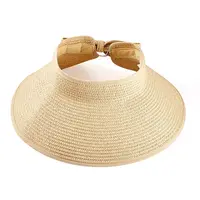 1Pc Women Straw Floppy Wide Brim Sun Hat