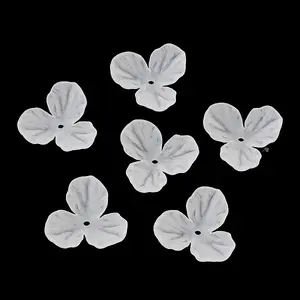 3-Petal Frosted Acrylic Bead Caps