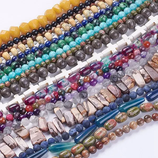 Natural & Synthetic Gemstone Beads Strands